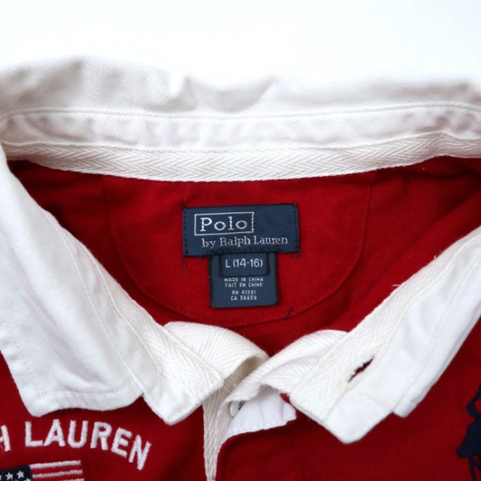 Polo by Ralph Lauren ビッグポニー ラガーシャツ L レッド コットン ロゴ刺繍 星条旗 | Vintage.City Vintage Shops, Vintage Fashion Trends