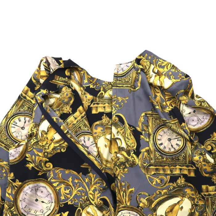 ジャパンヴィンテージ 総柄レトロブラウス 15 ネイビー ポリエステル スカーフ柄 80年代 日本製 | Vintage.City 빈티지숍, 빈티지 코디 정보