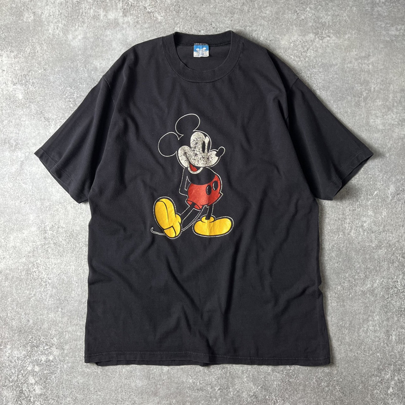 USA  Disney mickey ミッキー プリントTシャツ　80s 90s