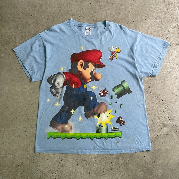 トップスWii Mario マリオ 任天堂 Nintendo Tシャツ XXL