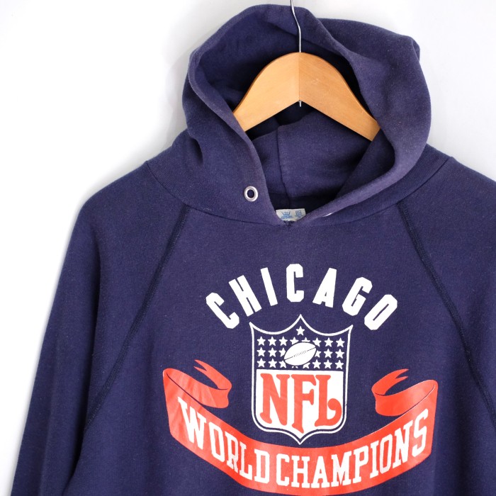 Champion×NFL 80sコットンポリフーディ MADE IN USA | Vintage.City 古着屋、古着コーデ情報を発信