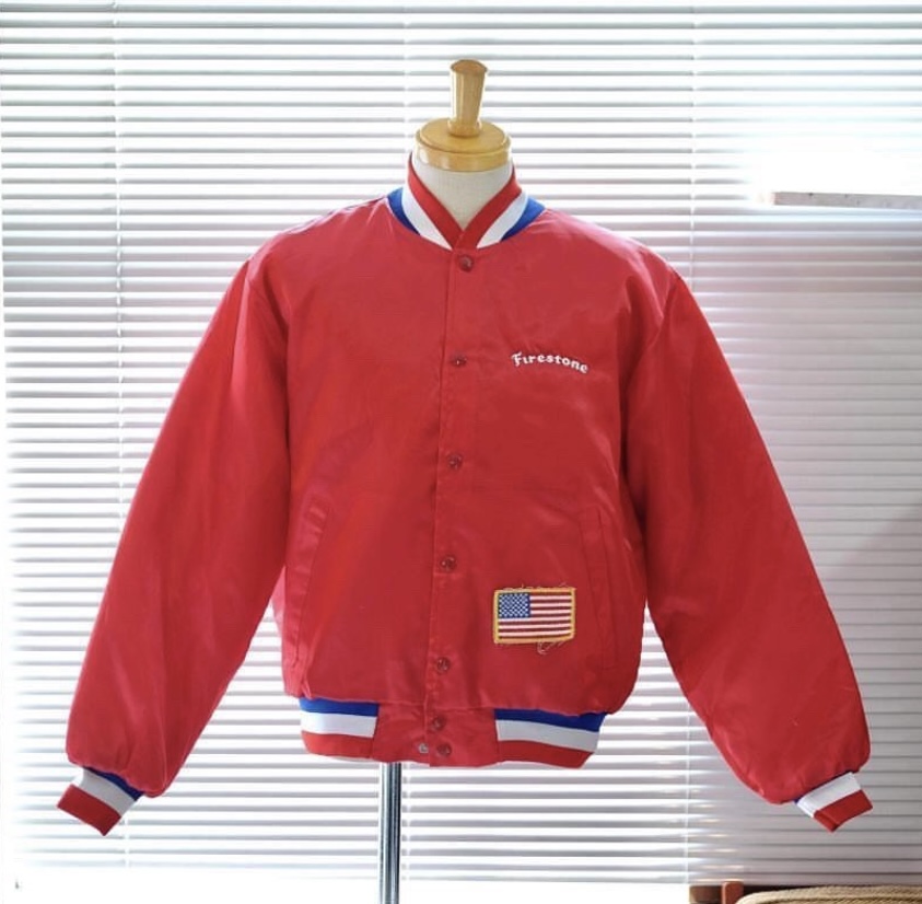 Swingster 80s FirestoneナイロンブルゾンmadeinUSA | Vintage.City