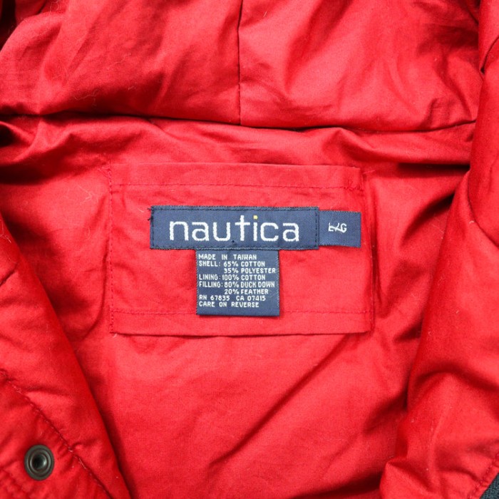 nautica ダウンジャケット N-3B モッズコート L ブラック コットン ドローコード ファー着脱式 90年代 | Vintage.City 古着屋、古着コーデ情報を発信