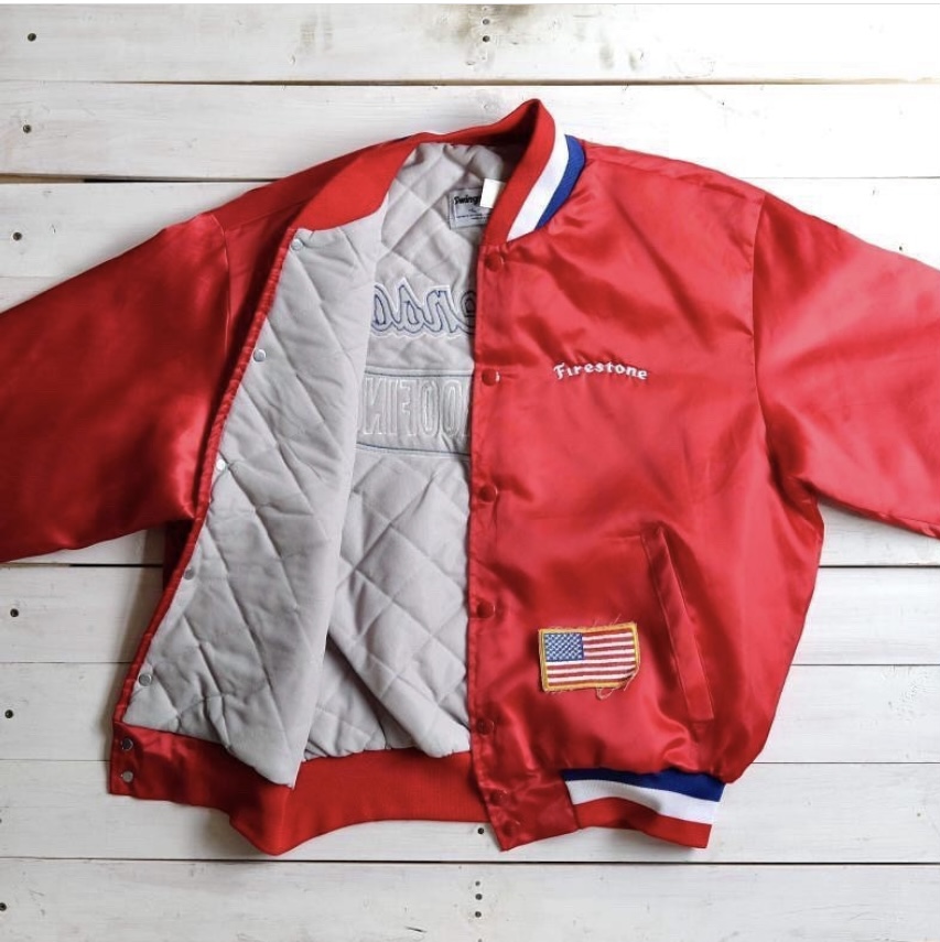 Swingster 80s FirestoneナイロンブルゾンmadeinUSA | Vintage.City