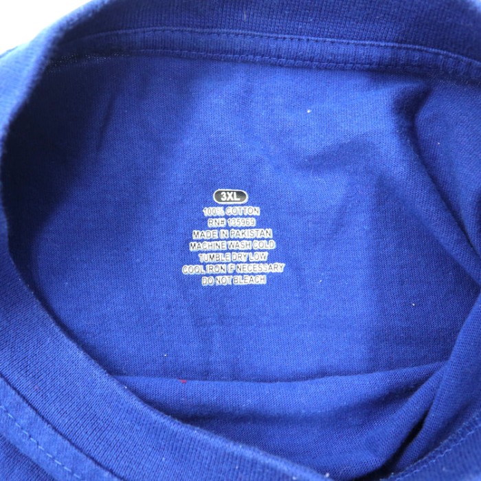 Majestic ビッグサイズ ロングスリーブTシャツ 3XL ブルー コットン MLB Chicago Bulls パキスタン製 | Vintage.City 빈티지숍, 빈티지 코디 정보