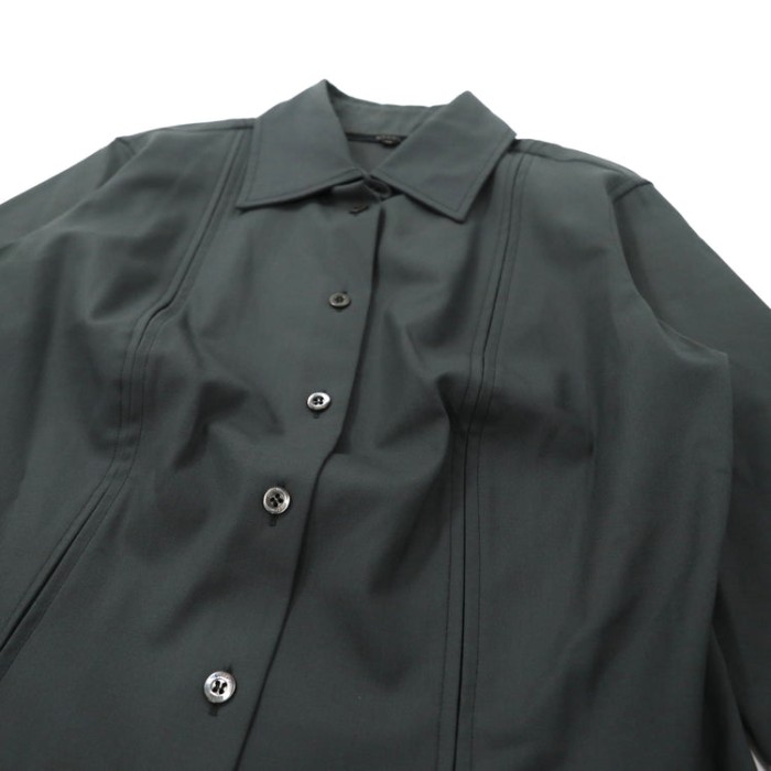 GUCCI ドレスシャツ 40 グレー ウール カシミヤ混 ストレッチ 0209 / VG707 イタリア製 | Vintage.City 빈티지숍, 빈티지 코디 정보