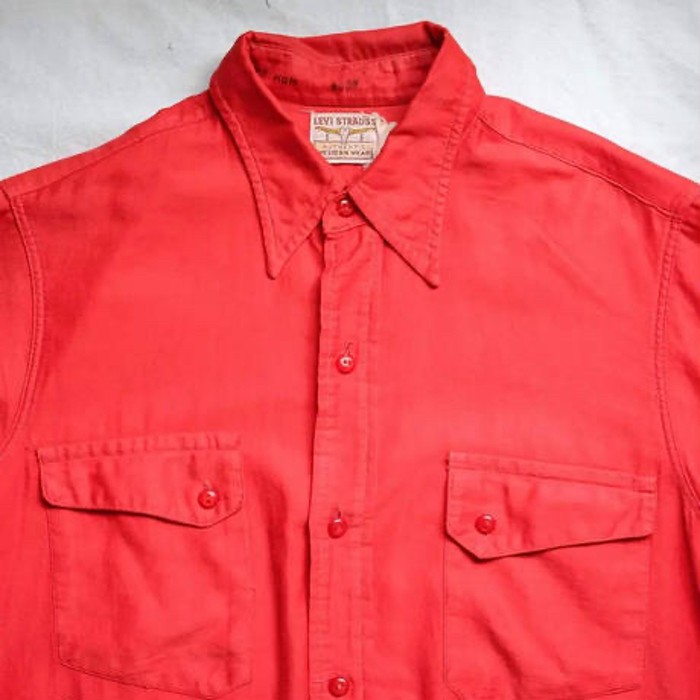 LEVI'S 40sコットンレーヨンギャバジンシャツMade In USA | Vintage.City 빈티지숍, 빈티지 코디 정보