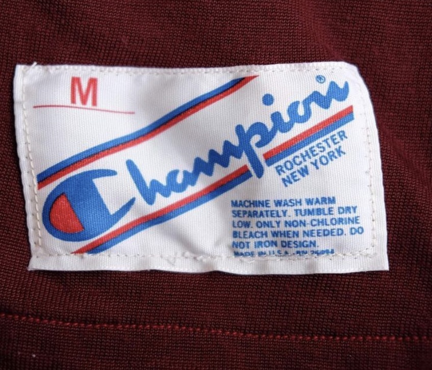 Champion 80s コットンナイロンフットボールTシャツ Made In USA