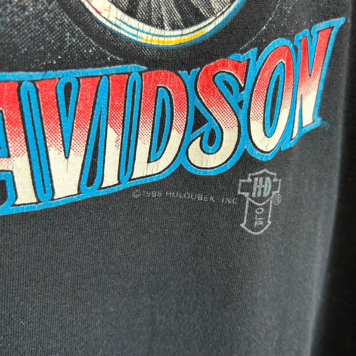 80s USA製 ハーレーダビッドソン デザインTシャツ バイク バイカー