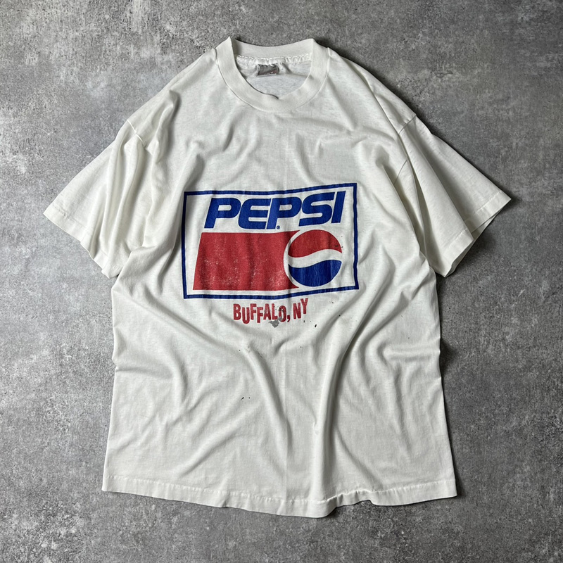 雰囲気系 90s PEPSI ロゴ プリント 半袖 Tシャツ XL / 90年代 オールド ...