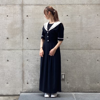 80's USA製 J.B.S ワンピース セーラー服 セーラーワンピース fcl-171 