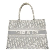Christian Dior クリスチャンディオール オブリーク ブックトート ミディアム バッグ キャンバス グレー | Vintage.City ヴィンテージ 古着