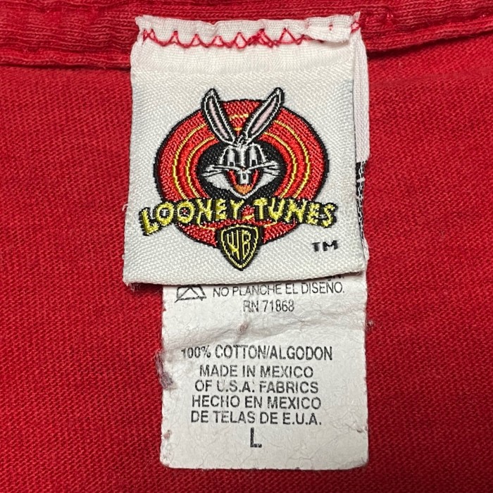 Looney Tunes Tasmanian Devil キャラクタープリントTシャツ レッド Lサイズ | Vintage.City 古着屋、古着コーデ情報を発信