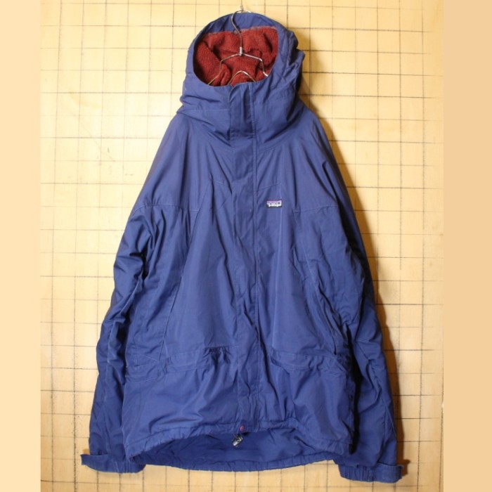 2004 コロンビア製 patagonia パタゴニア インファーノ ジャケット メンズS ブルー レッド ボアライナー パーカー 84303 古着 | Vintage.City 古着屋、古着コーデ情報を発信