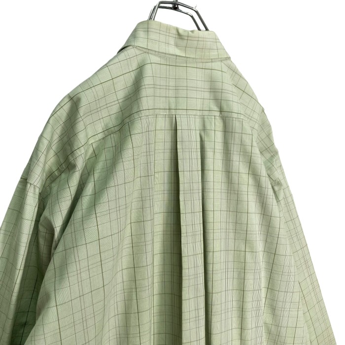 90s Eddie Bauer L/S Green check shirt | Vintage.City 古着屋、古着コーデ情報を発信
