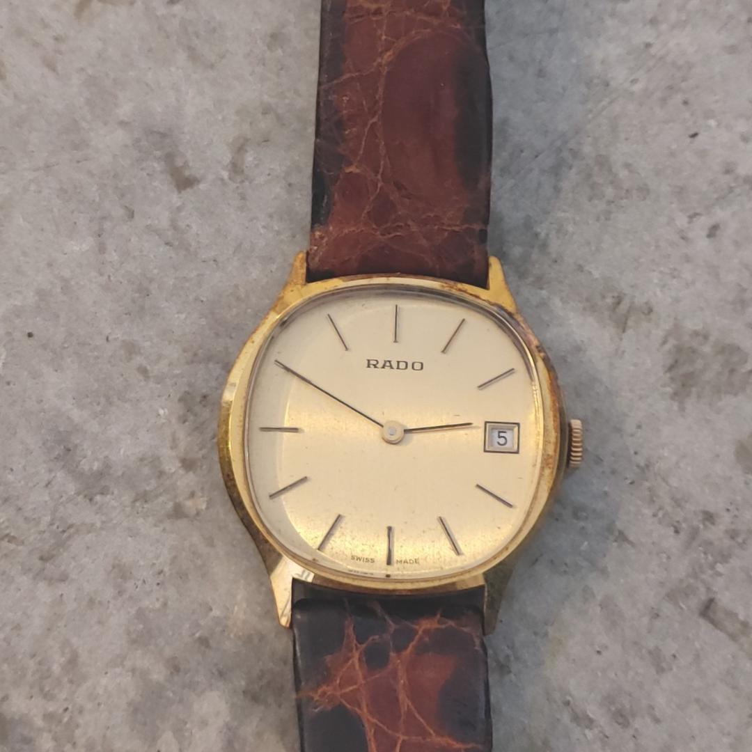 rado ラドー 手巻き アンティーク 腕時計 ゴールド | Vintage.City