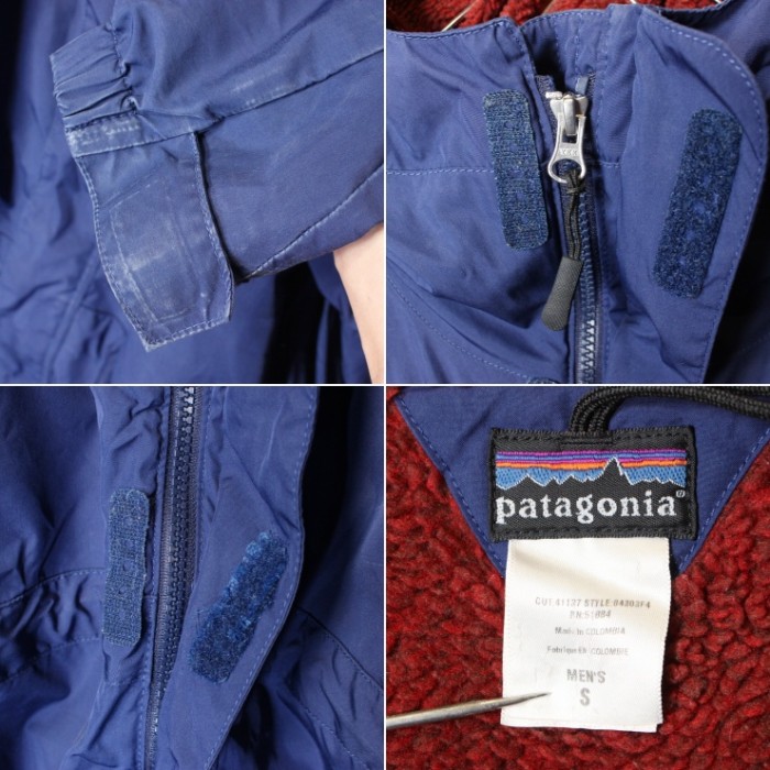 2004 コロンビア製 patagonia パタゴニア インファーノ ジャケット メンズS ブルー レッド ボアライナー パーカー 84303 古着 | Vintage.City 古着屋、古着コーデ情報を発信