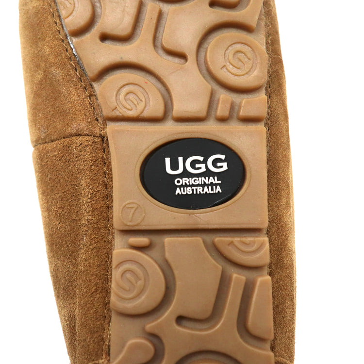 UGG モカシンシューズ 24cm ベージュ DAKOTA ダコタ ムートン スエードレザー | Vintage.City