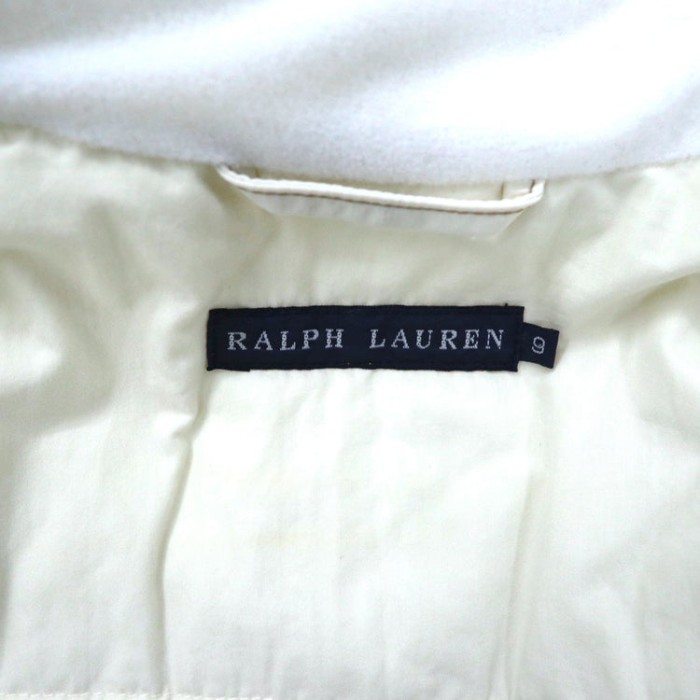 RALPH LAUREN サファリジャケット 9 ホワイト PRIMALOFT ナイロン 中綿 ベルト付き | Vintage.City 古着屋、古着コーデ情報を発信