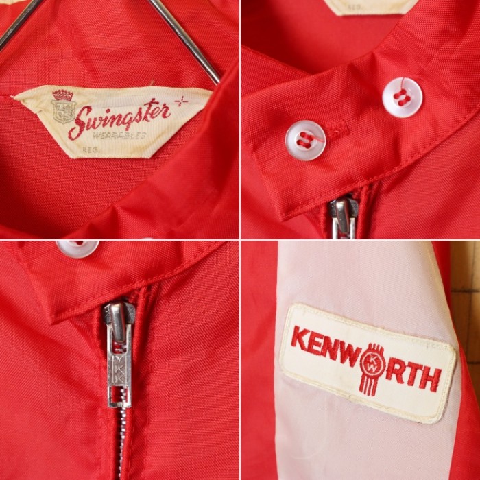 60s 70s USA製 Swingster ナイロン レーシング ジャケット KENW RTH