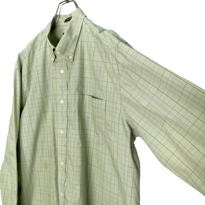 90s Eddie Bauer L/S Green check shirt | Vintage.City 古着屋、古着コーデ情報を発信