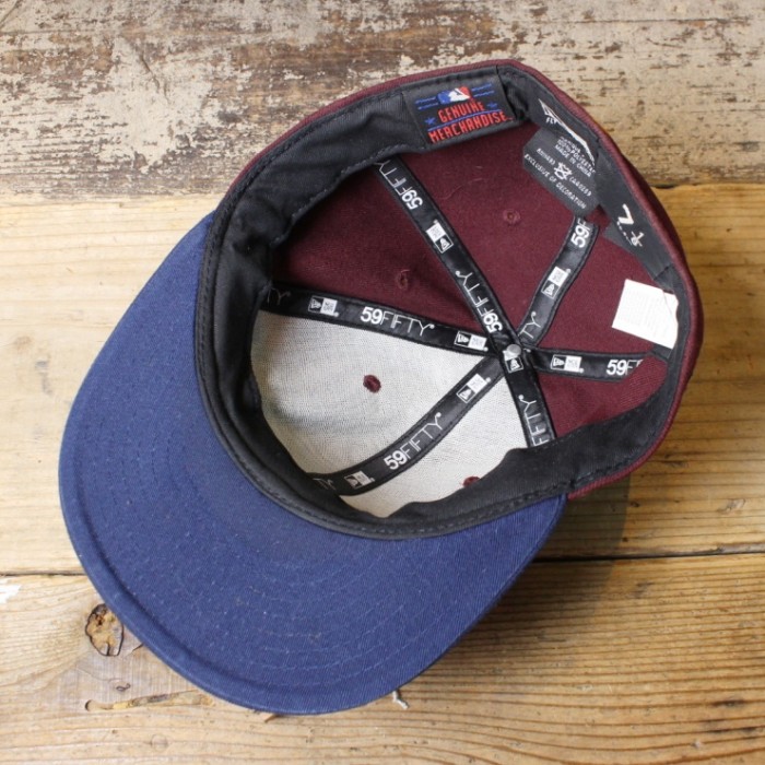 USA New Era MLB アトランタブレーブス キャップ 帽子 ボルドー レッド 