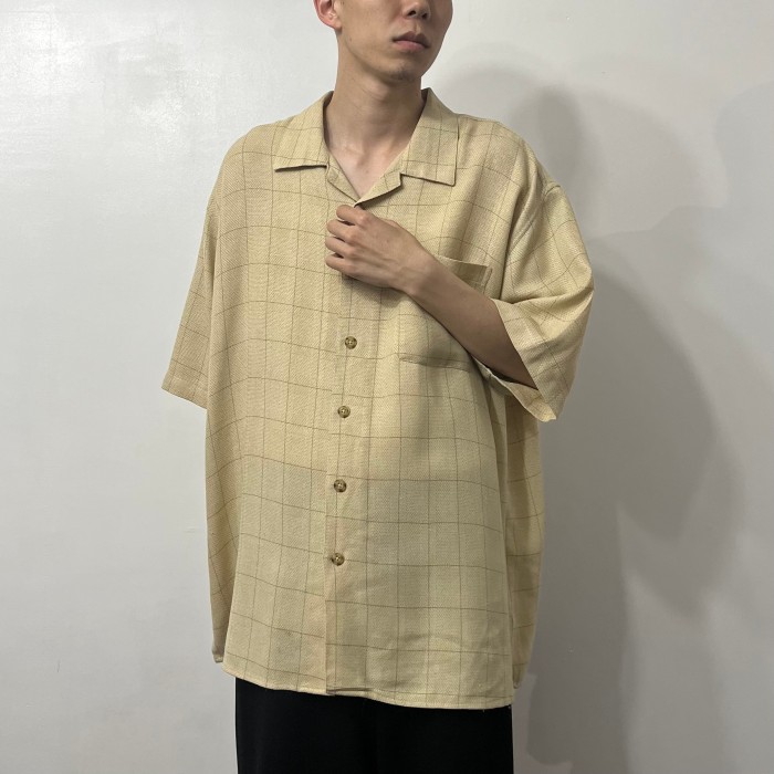 Checkered Design S/S Shirt | Vintage.City ヴィンテージ 古着