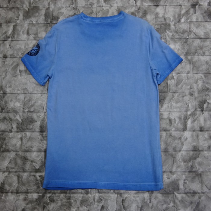 ゲス Tシャツ M ライトブルー 胸ロゴ プリントTシャツ 半袖 レッド 水色 7895 | Vintage.City ヴィンテージ 古着