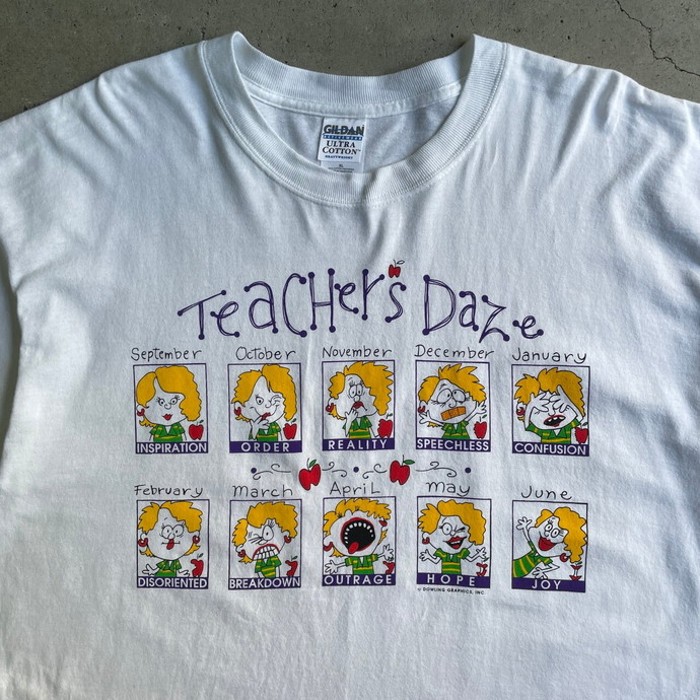 00年代 Teachers Daze  アート プリントTシャツ メンズXL | Vintage.City ヴィンテージ 古着