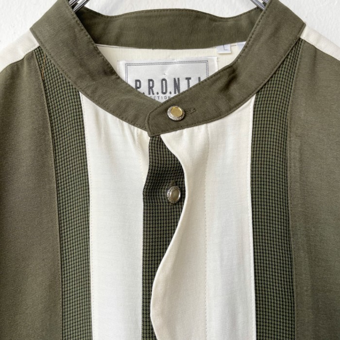 Band collar design shirt | Vintage.City ヴィンテージ 古着