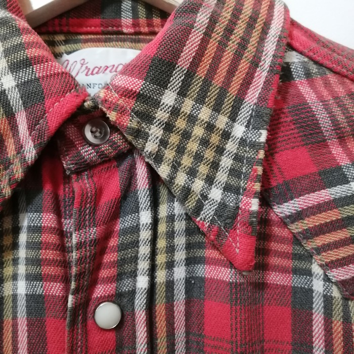 70s Wrangler western flannel shirt | Vintage.City 빈티지숍, 빈티지 코디 정보