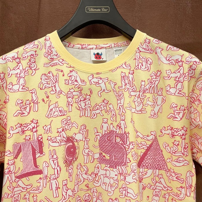 激レア MADE IN JAPAN製 TISA PHENOMENON 総柄Tシャツ イエロー Mサイズ | Vintage.City ヴィンテージ 古着