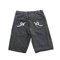 ROCAWEAR black denim design shorts | Vintage.City 古着屋、古着コーデ情報を発信