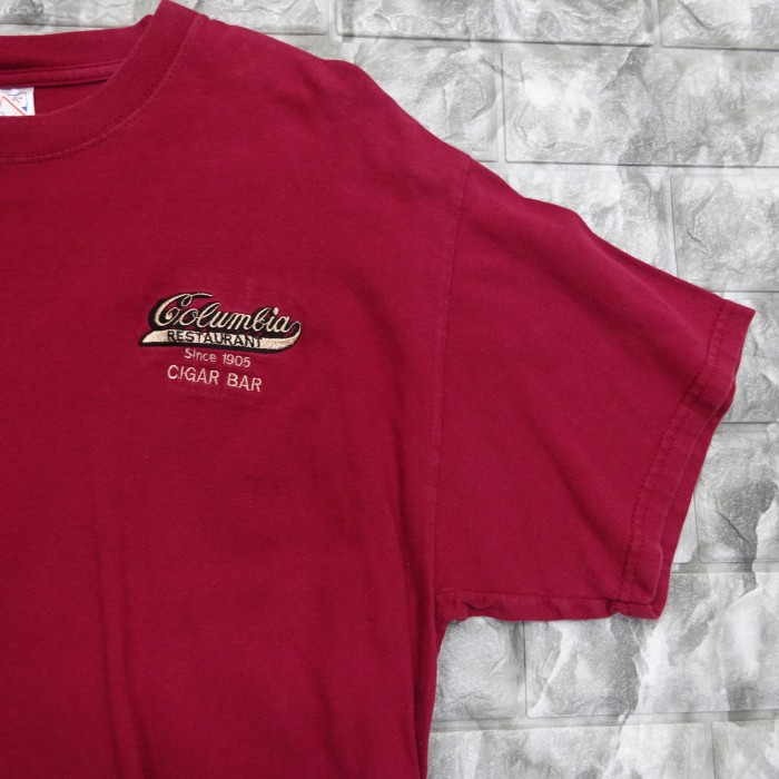 ヘインズ Tシャツ L レッド 刺繍ロゴ 半袖 コロンビア 赤 丸首 プルオーバ 7898 | Vintage.City ヴィンテージ 古着