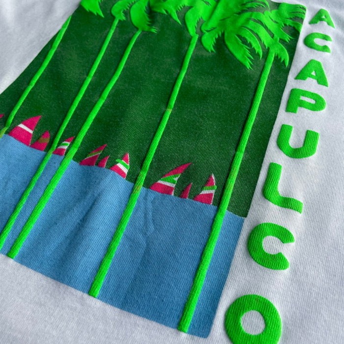 90年代 ACAPULCO  アート 発泡プリント Tシャツ メンズM相当 | Vintage.City ヴィンテージ 古着