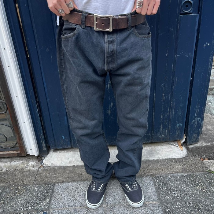 Levi's 501 black denim pants overdye | Vintage.City ヴィンテージ 古着