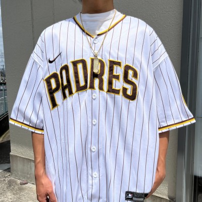 NIKE MLB サンディエゴパドレス チーム系 ゲームシャツ 半袖