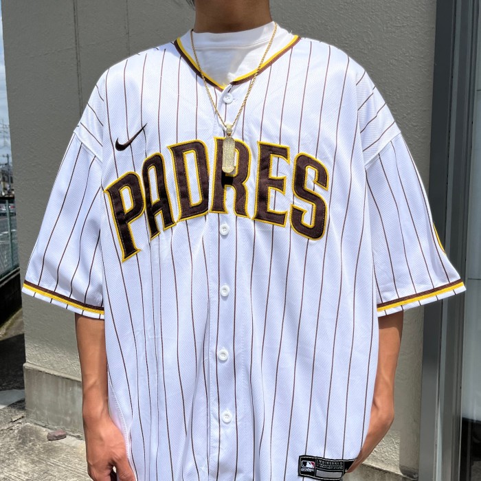 NIKE MLB サンディエゴパドレス チーム系 ゲームシャツ 半袖 レプリカ