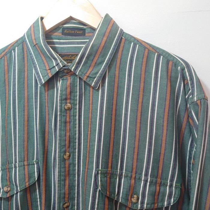 80s~90s Eddie Bauer stripe design shirt | Vintage.City ヴィンテージ 古着