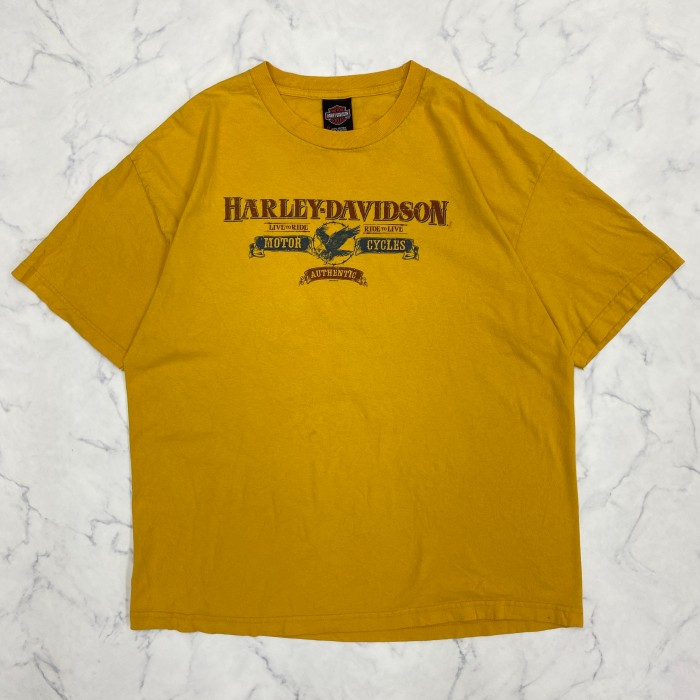 ハーレーダビッドソン HarleyDavidson Tシャツ イエローオレンジ | Vintage.City ヴィンテージ 古着