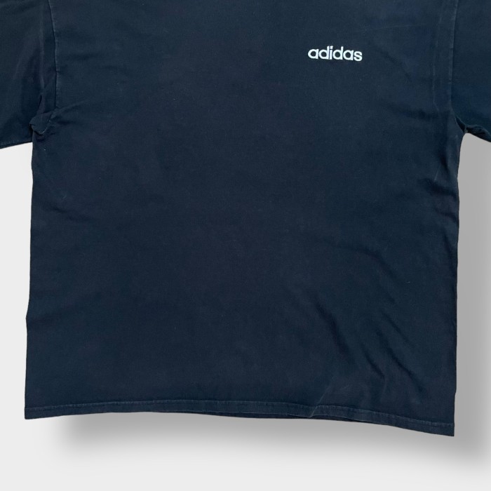 【adidas】ワンポイント 刺繍ロゴ ロンT ロングTシャツ 長袖Tシャツ X-LARGE ビッグサイズ 黒 アディダス US古着 | Vintage.City ヴィンテージ 古着