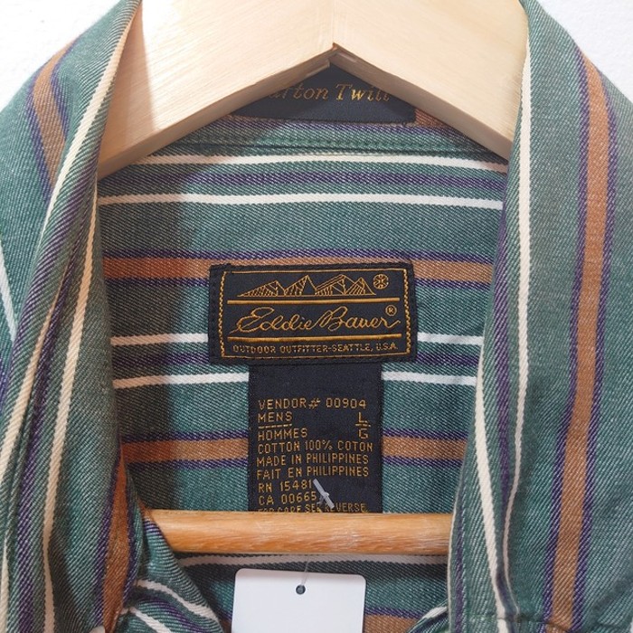 80s~90s Eddie Bauer stripe design shirt | Vintage.City ヴィンテージ 古着