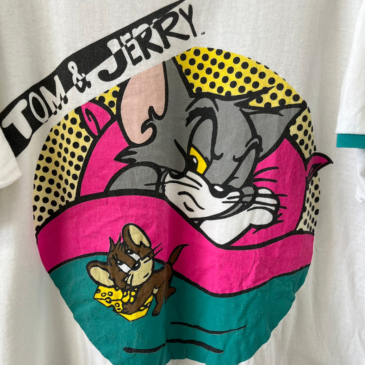 お得新作登場90s トムとジェリー リンガー Tシャツ vintage アニメ 映画 音楽 トップス