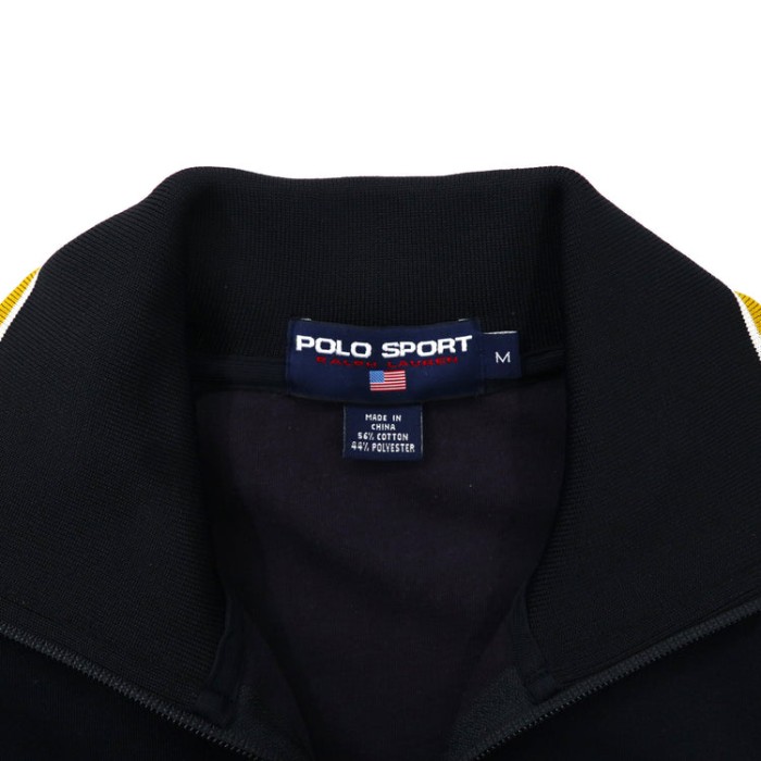 POLO SPORT RALPH LAUREN トラックジャケット ジャージ M ブラック コットン スモールポニー刺繍 90年代 | Vintage.City ヴィンテージ 古着