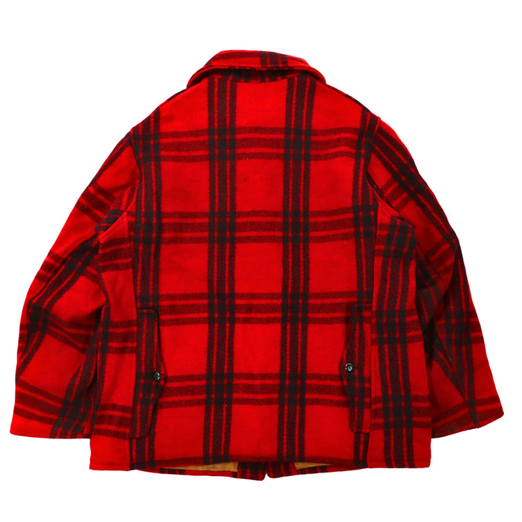 店舗情報チペワ ビンテージ 40s 50s USA製ウールコート M程 マッキーノ 赤黒 ジャケット・アウター