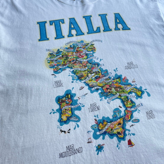 ITALIA イタリア スーベニア プリント Tシャツ メンズL | Vintage.City