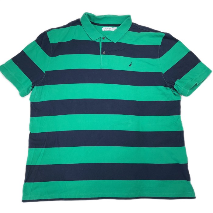 3XLsize NAUTICA Border Polo shirt ノーティカ　ボーダー　ポロシャツ | Vintage.City 빈티지숍, 빈티지 코디 정보