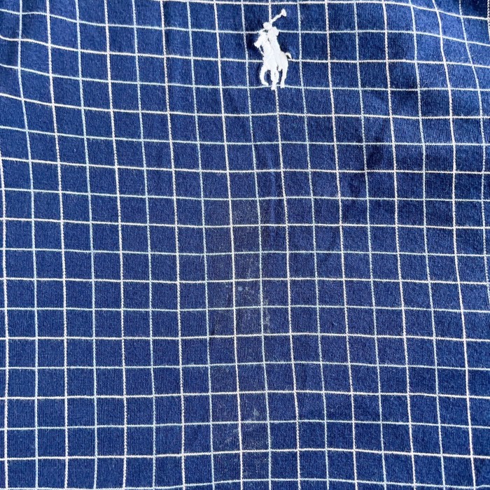 XXLsize Polo Ralph Lauren check Polo shirt ポロシャツ　ポロラルフローレン　チェック　ネイビー | Vintage.City 빈티지숍, 빈티지 코디 정보