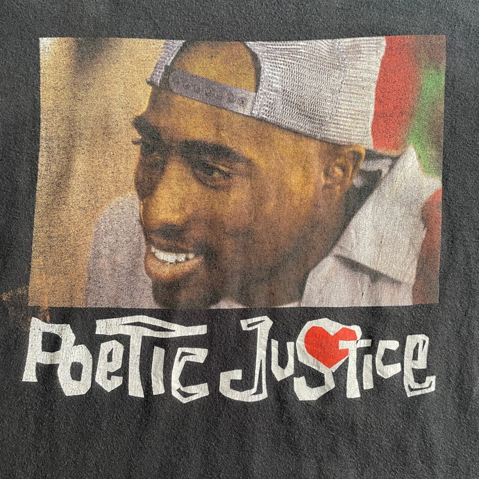 poetic justice 2PAC ヒップホップ ラップ ツーパック バンドTシャツ