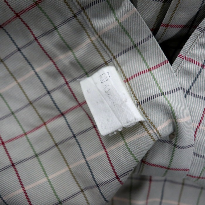 Burberrys チェックシャツ MA ベージュ コットン ワンポイントロゴ刺繍 | Vintage.City 古着屋、古着コーデ情報を発信